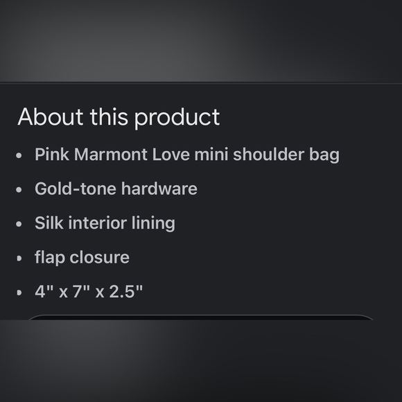 NEW GUCCI Marmont mini PINK VELVET LOVE EMBROIDERY PEARL CHAIN SHOULDER STRAP - Picture 10 of 12